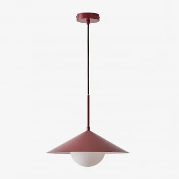 Lâmpada De Teto Suspensa Em Ferro Bagioli Vinho Tinto - Sklum