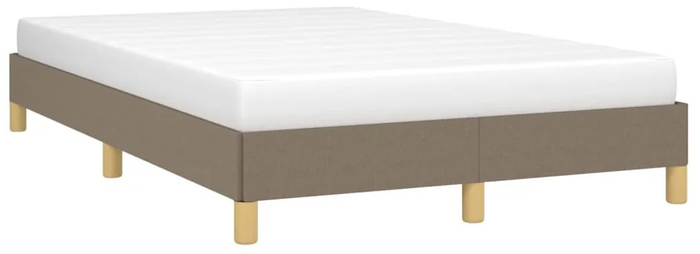 Estrutura de cama sem colchão 120x190cm tecido cinzento