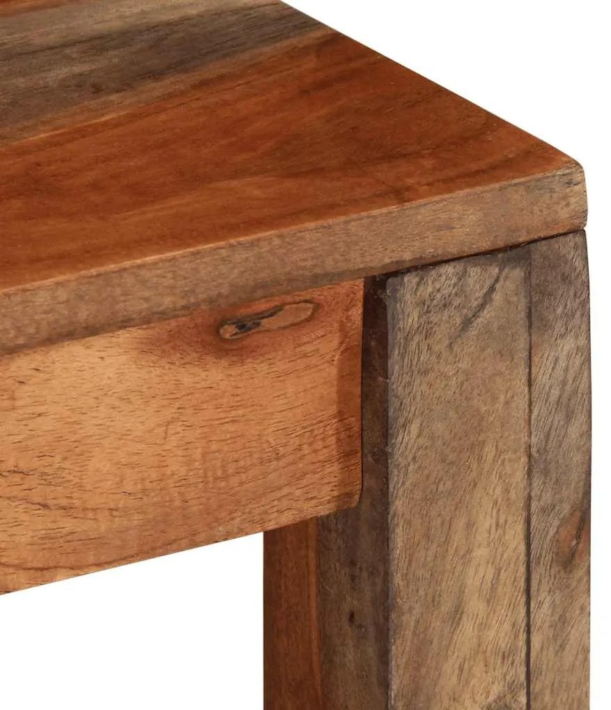 Mesa de centro 60x60x35 cm madeira maciça de acácia