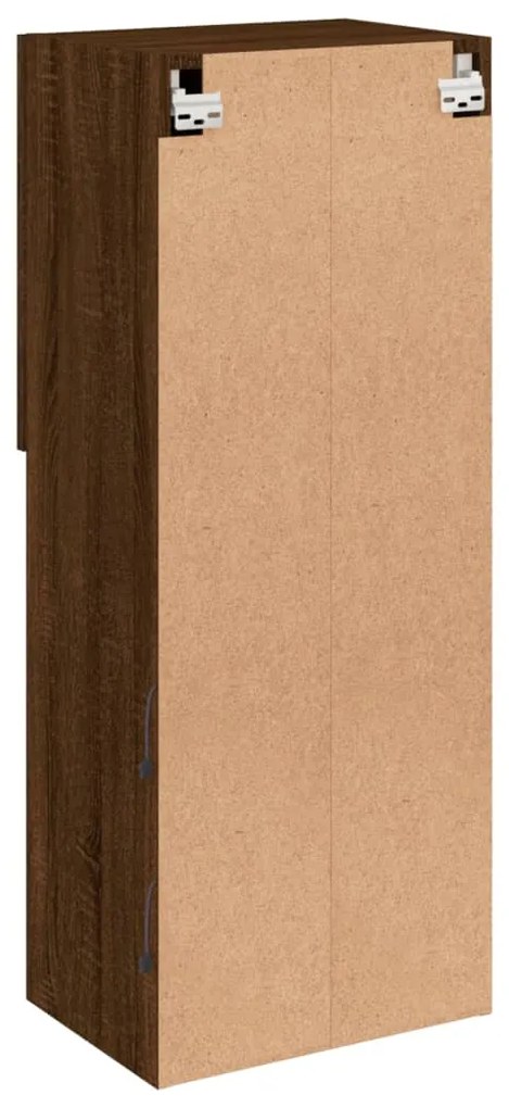 Móvel de TV com luzes LED 40,5x30x102 cm carvalho castanho