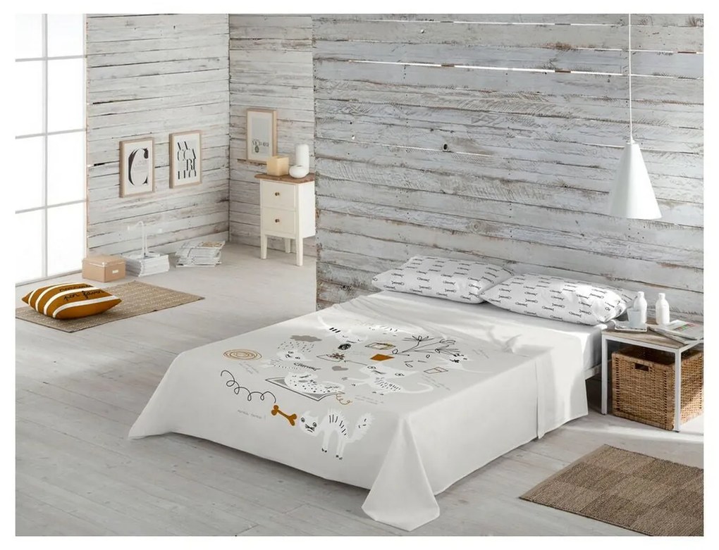 Lençol de cima Panzup Gatos 2 210 x 270 cm (Casal)