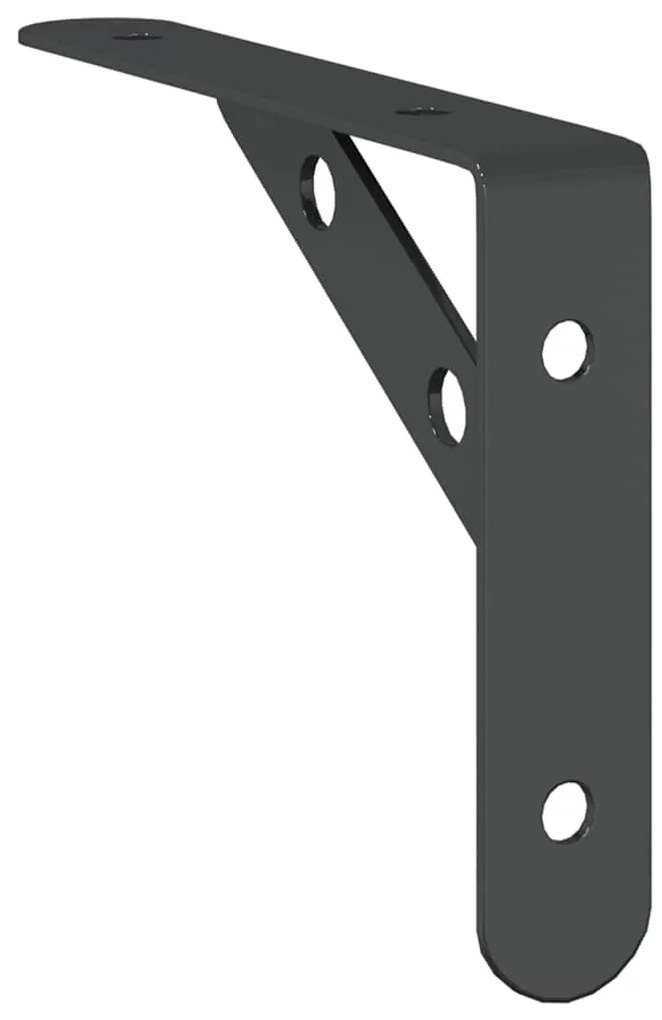 Suportes prateleira 4pcs 15x2,5x11,5 cm aço inoxidável prateado