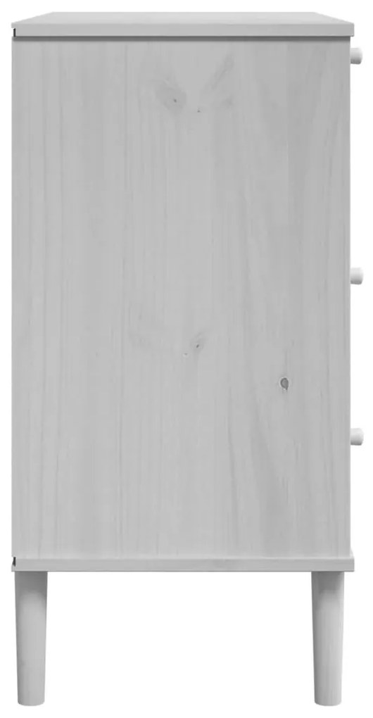 Armário de gavetas SENJA 80x40x80 cm pinho maciço branco