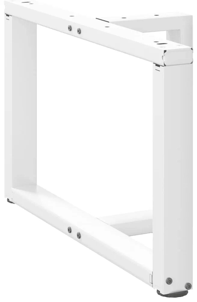 Pés para mesa de centro em forma de T, 2 peças, branco, 70x25x(42-43)