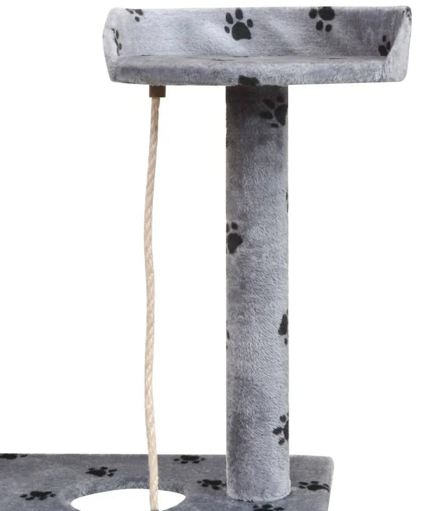 Árvore para gatos c/ postes arranhadores sisal 150 cm cinzento