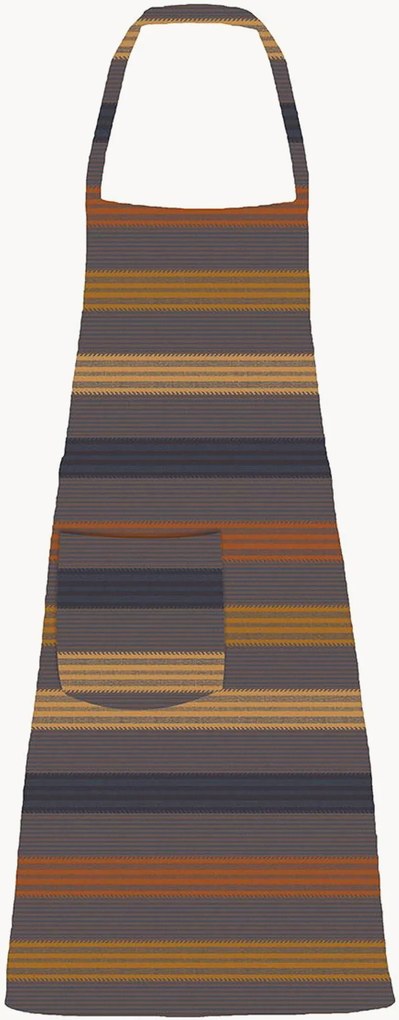Avental jacquard com revestimento acrílico Mille Bambous Onyx