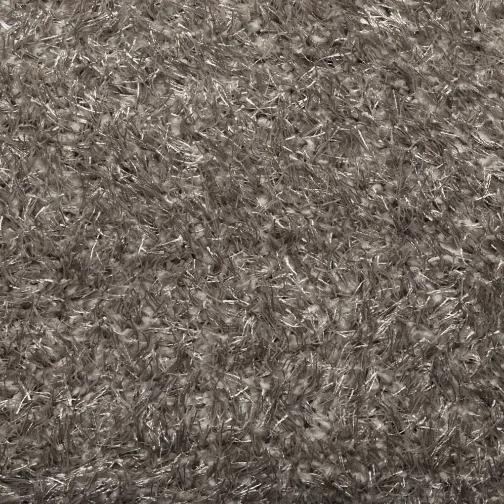 Tapete de pelo alto aspeto brilhante ISTAN 160x230 cm cinzento