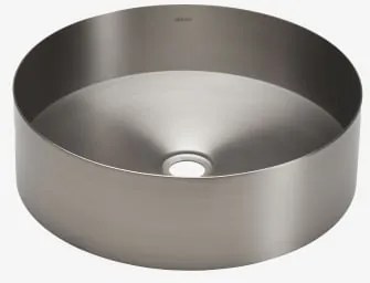 Lavabo Redondo Ø40 Cm Em Aço Inoxidável Lemia Cinzento Escovado - Sklum