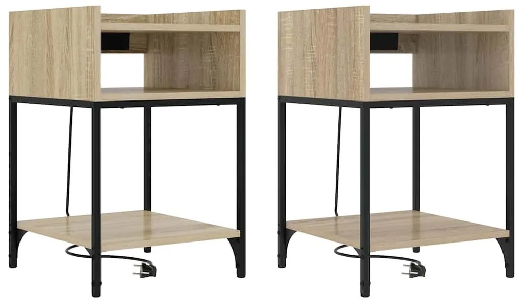 Armários de Canto 2 pcs Carvalho sonoma 40 x 40 x 61 cm