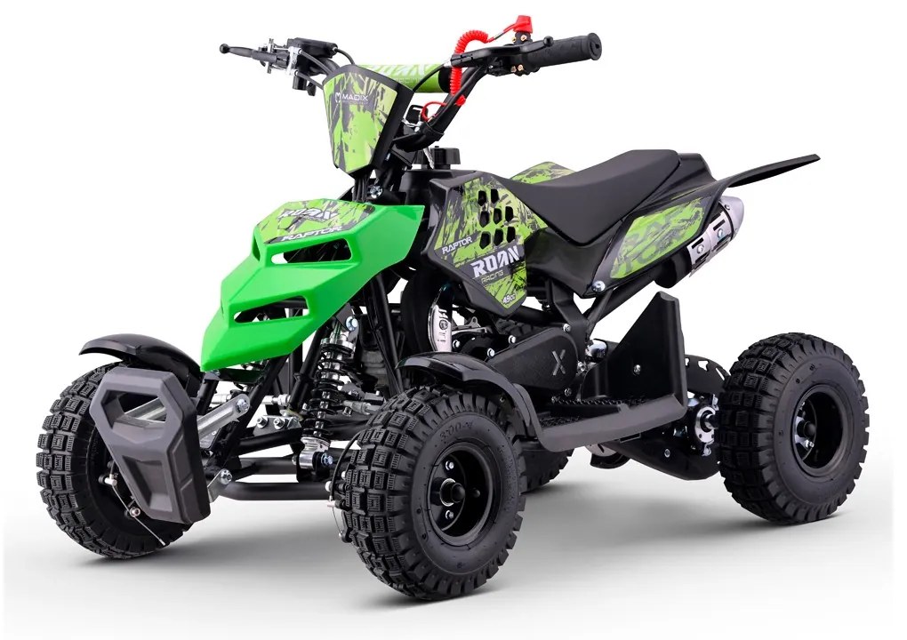Mini moto 4 gasolina para crianças 49cc Raptor R4 Verde