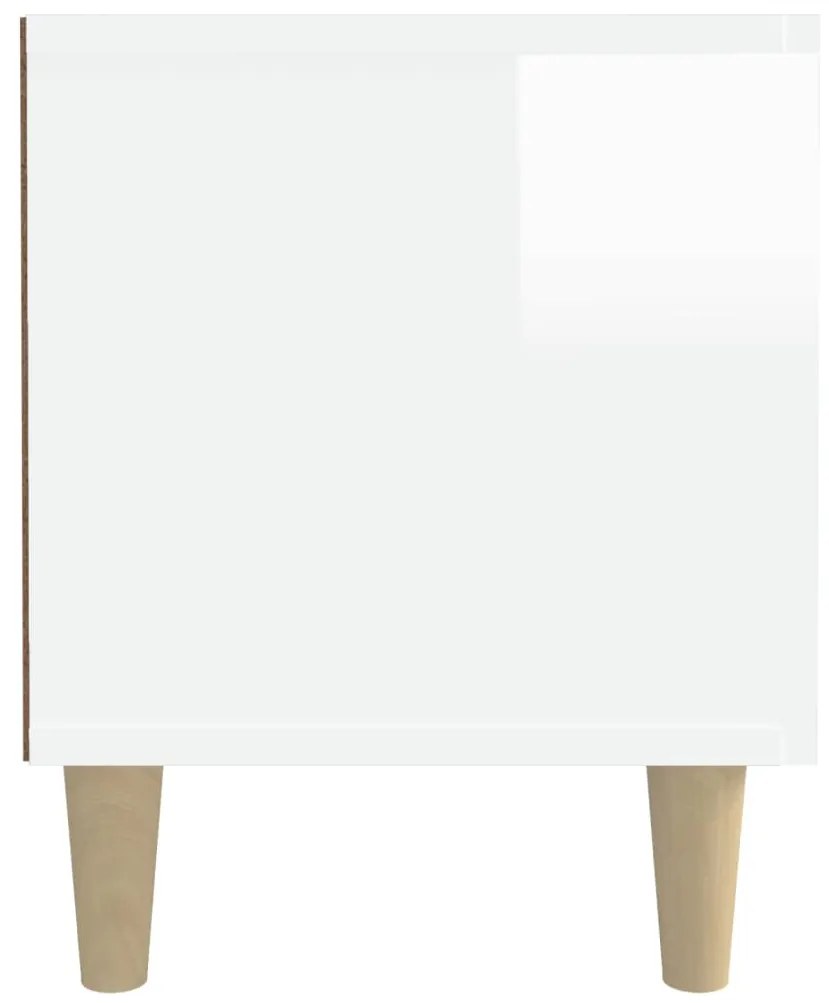 Móvel de TV 180x31,5x40cm derivados de madeira branco brilhante