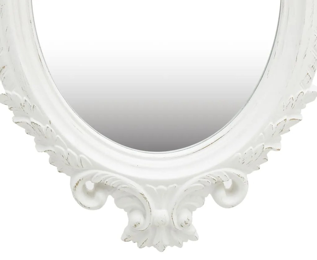 Espelho de parede estilo castelo 56x76 cm branco