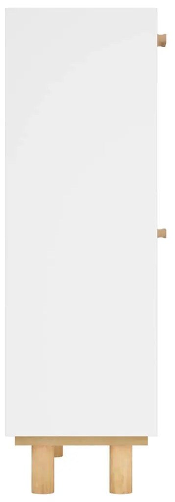 Sapateira 52x25x80 cm derivados de madeira/vime natural branco