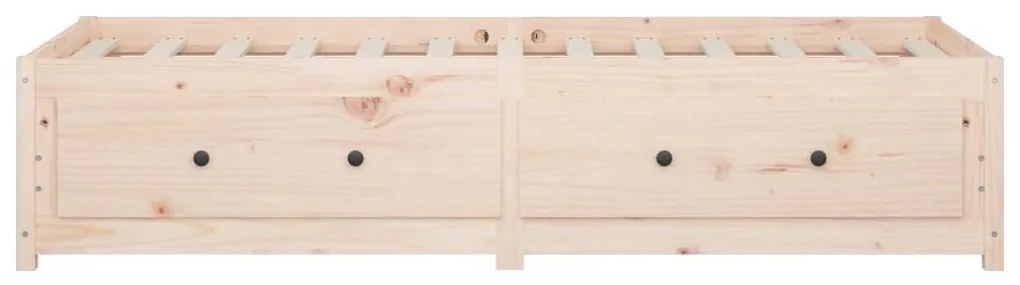 Sofá-cama sem colchão 80x200 cm madeira de pinho maciça