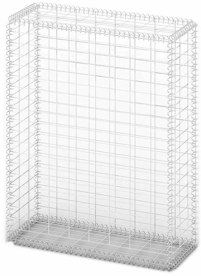 Cesto gabião arame galvanizado 100 x 80 x 30 cm