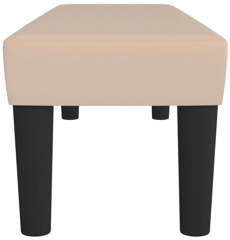 Banco 100x30x30 cm couro artificial cappuccino