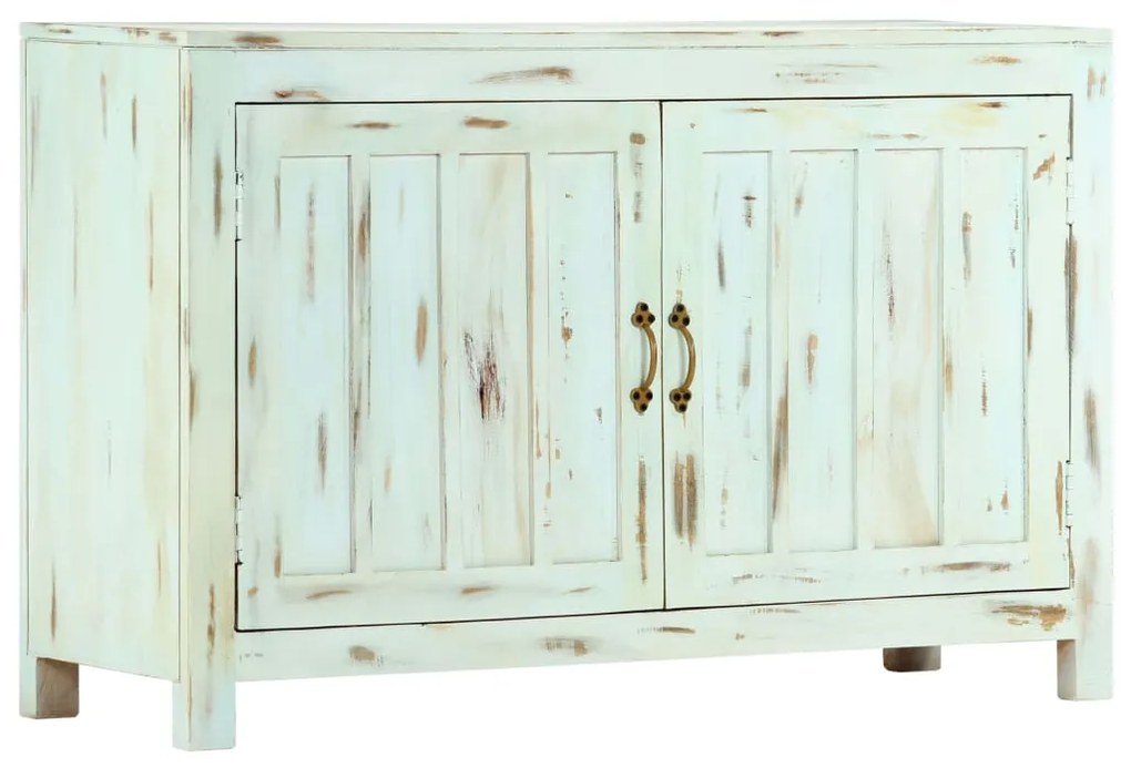 Aparador 110x35x70 cm madeira de mangueira maciça azul-claro