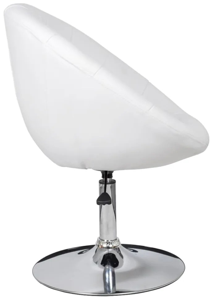 Bancos de bar 2 pcs couro artificial branco