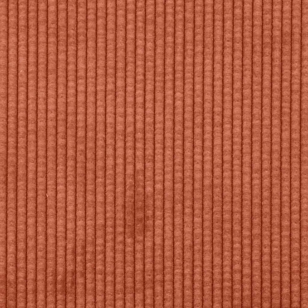 Poltrona 60 cm tecido corduroy laranja vermelho