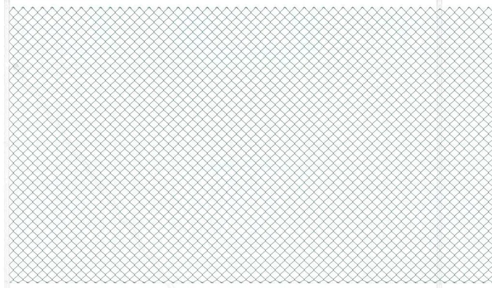Cerca Verde 10 x 1.6 m Metal com revestimento de PVC