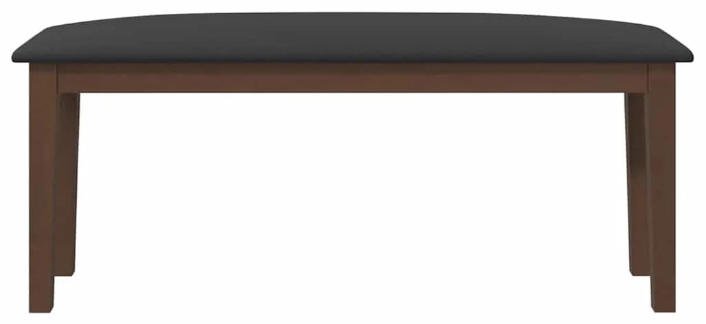 Banco 110 cm madeira seringueira maciça castanho