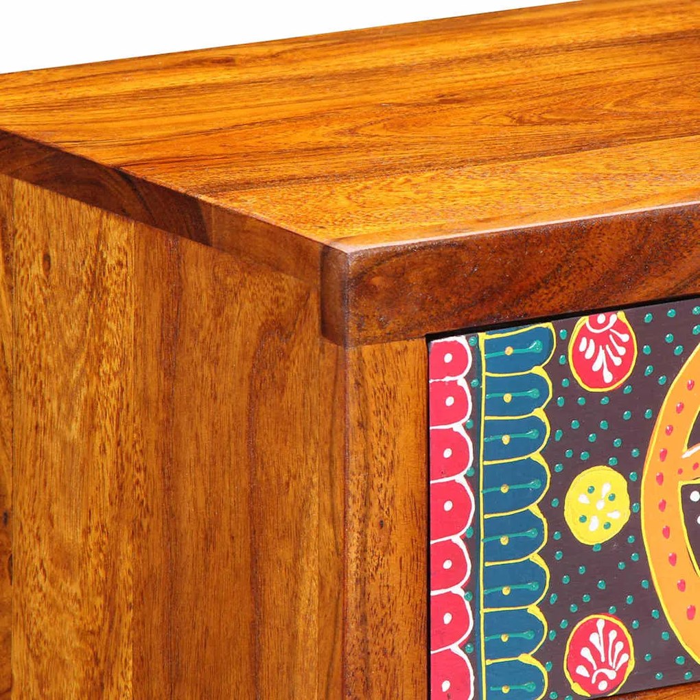 Cabinetes de Cabeceira vidaXL 2 pcs 40x35x35 cm Madeira Sólida de Acác