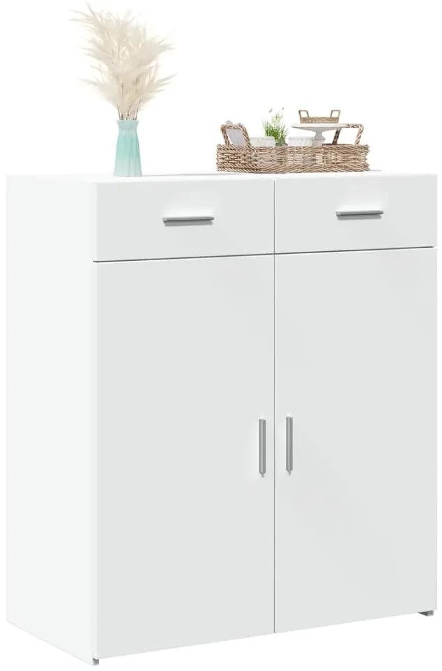 Aparador 80x42,5x93 cm derivados de madeira branco