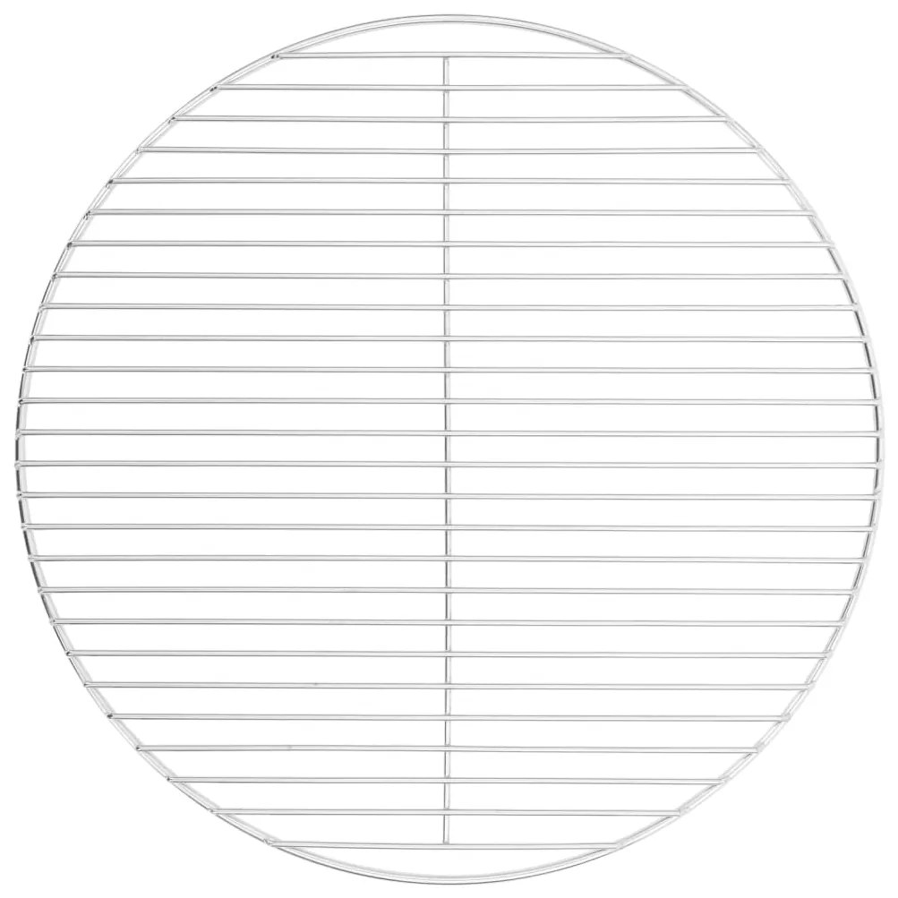 Grelha para churrasco redonda Ø50 cm aço inoxidável 304