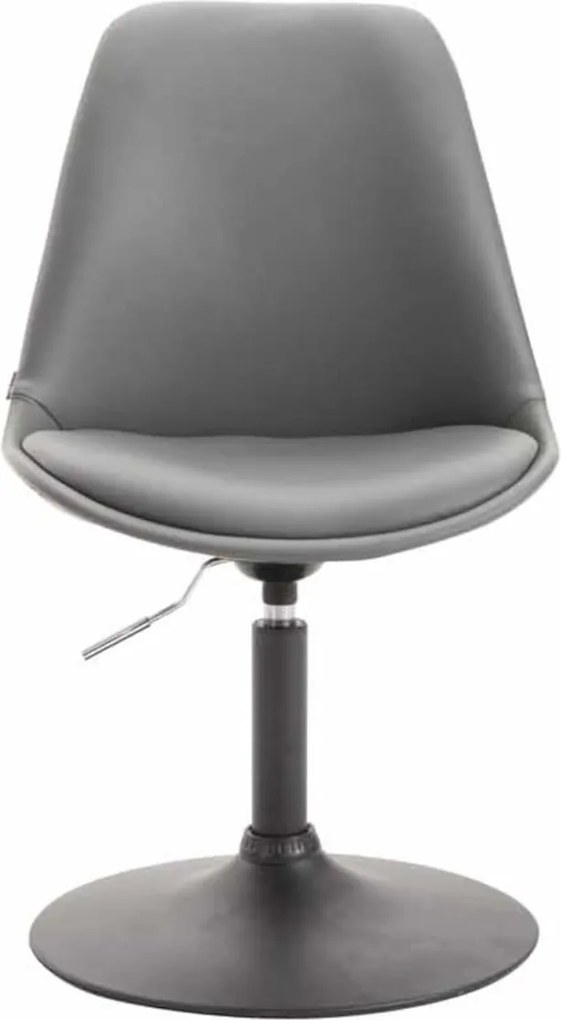 Conjunto de 4 cadeiras jantar Maverick B em couro sintético cinzento