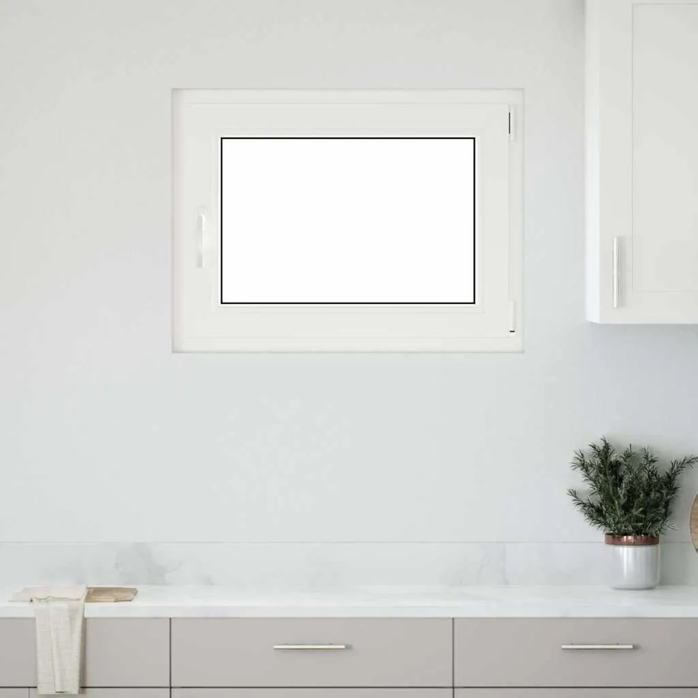 vidaXL Janela de porão "RISOR" 80x70 cm oscilobatente DIN direita antracite