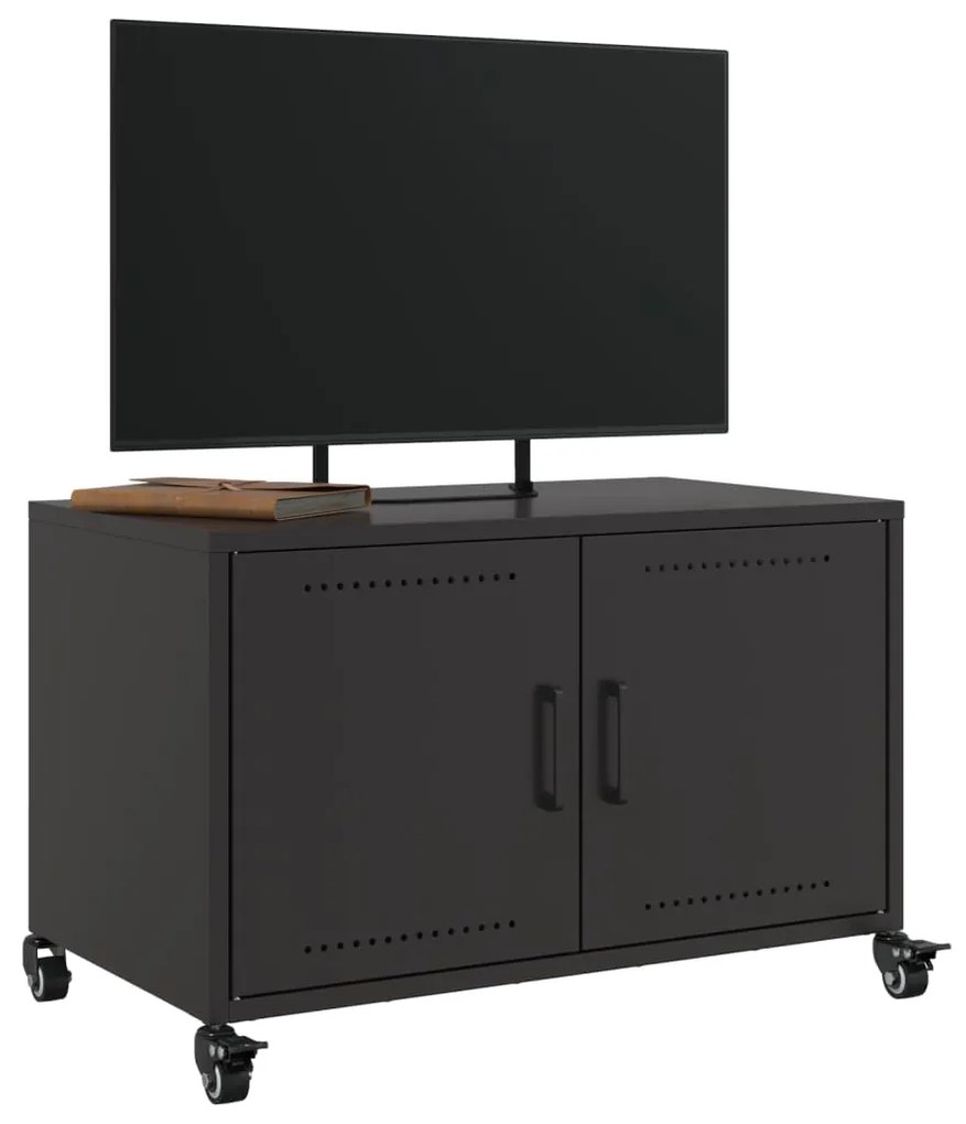Móvel de TV 68x39x43,5 cm aço preto