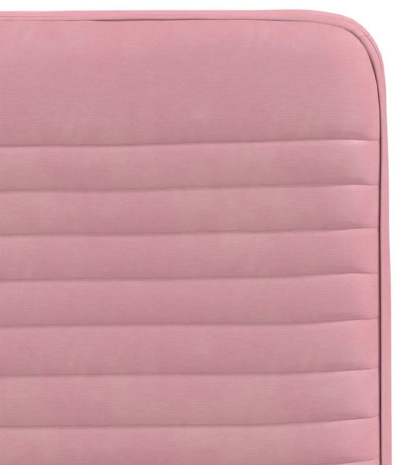 Cadeiras de jantar 4 pcs veludo rosa