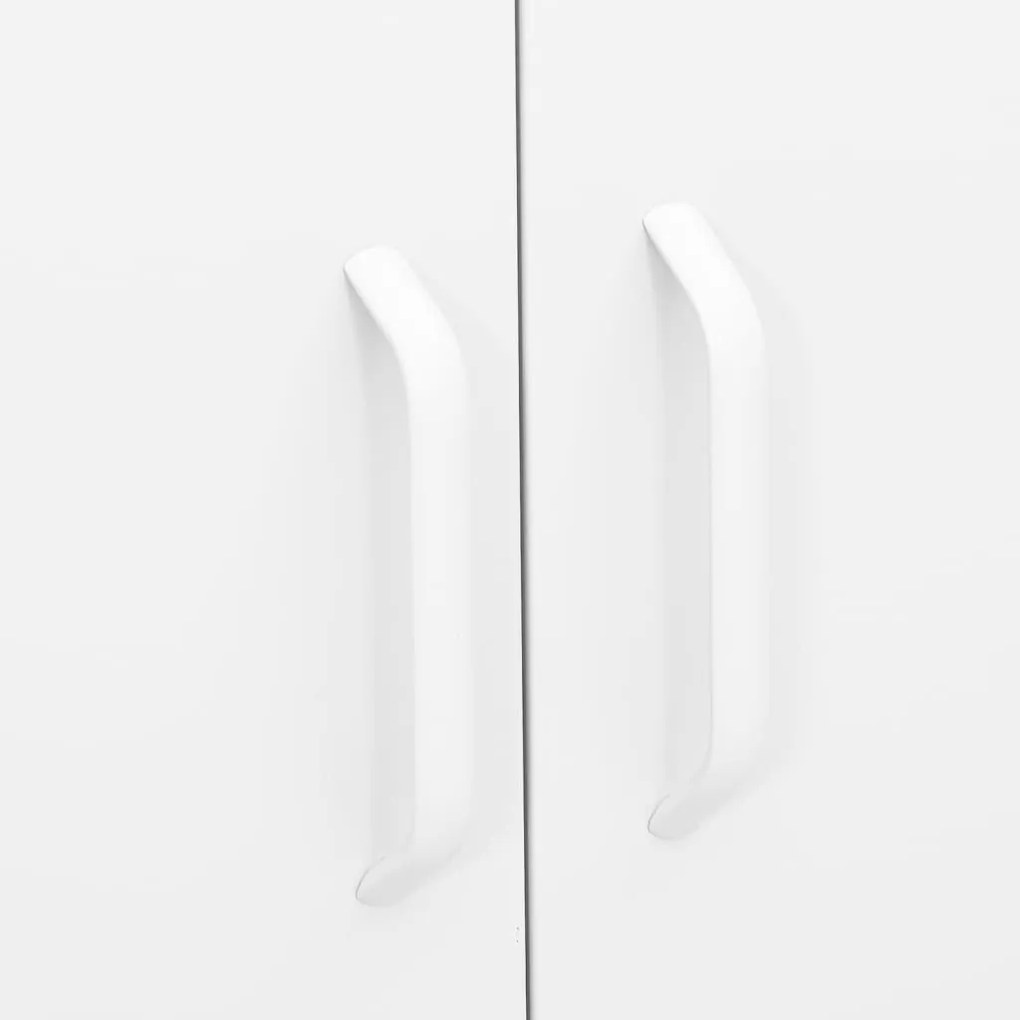 Armário de arrumação aço 80x35x101,5 cm branco