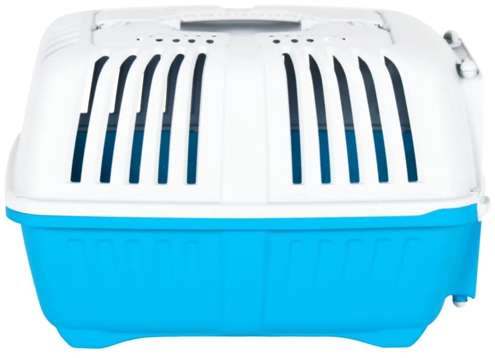Transportadora 48x31,5x33 cm polipropileno branco e azul