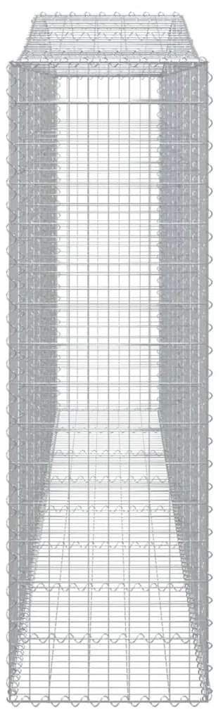 Cestos gabião arqueados 2pcs 400x50x160/180cm ferro galvanizado