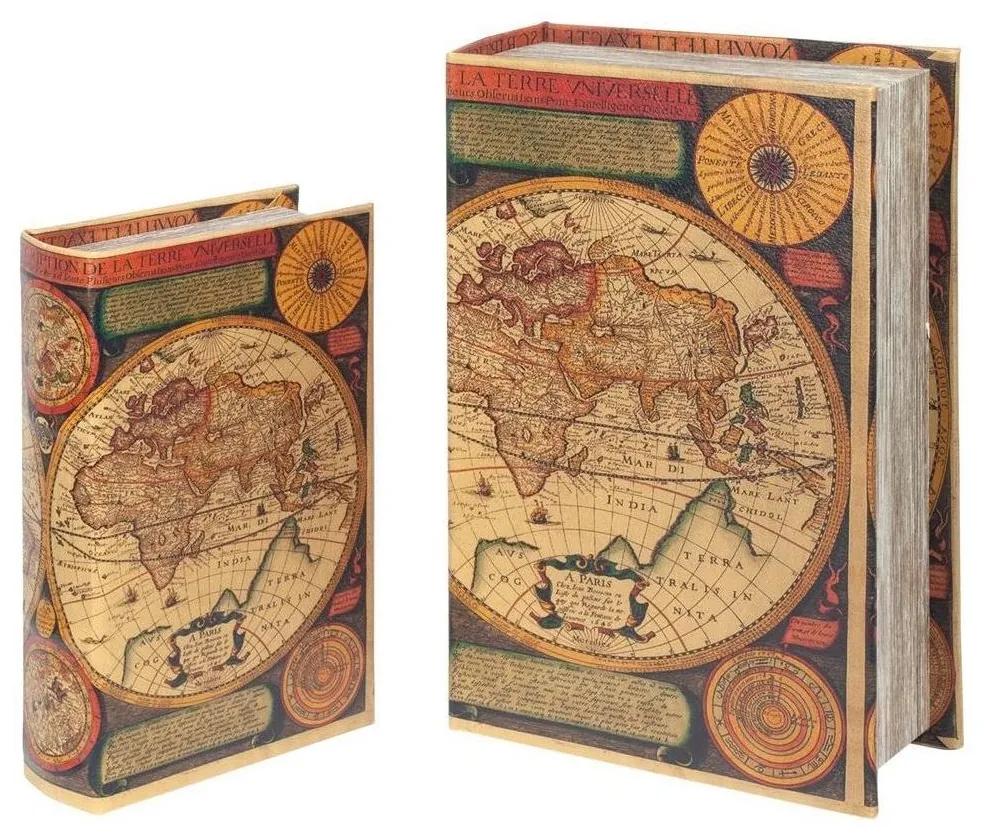 Cestos e Caixas decorativas Signes Grimalt  World Book Boxes Set 2U