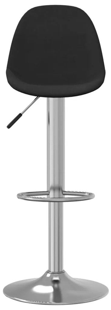 Bancos de bar 2 pcs tecido preto