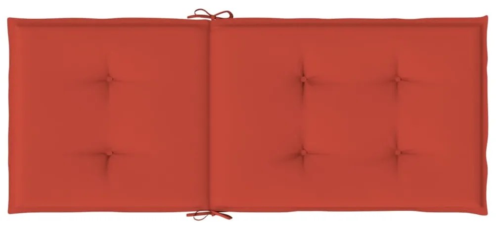 Almofadões cadeiras altas 6 pcs mesclado tecido vermelho