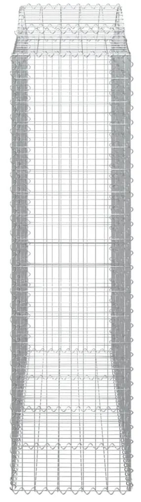 Cestos gabião arqueados 10 pcs 200x50x180/200 ferro galvanizado