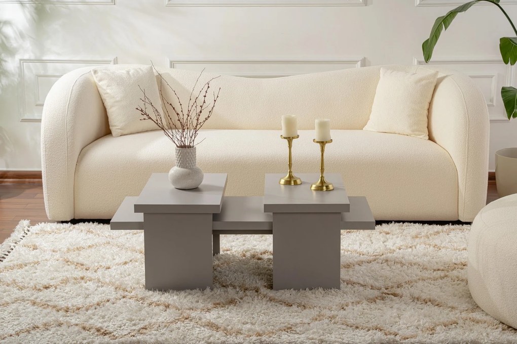 Mesa de Centro Sanctuary – Cinza – 110x39,3x45 cm
