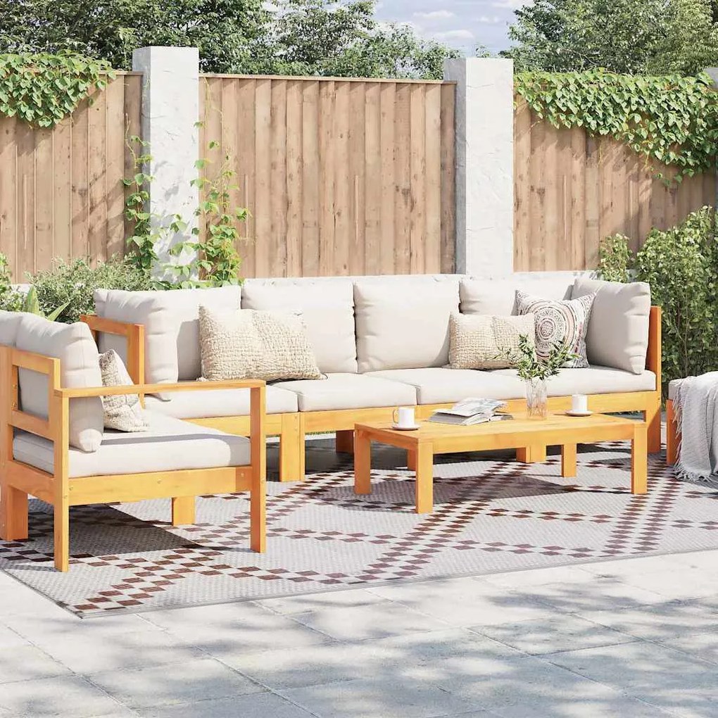 vidaXL Tapete para Outdoor ARAKIL Marrom e Branco 400 × 300 cm