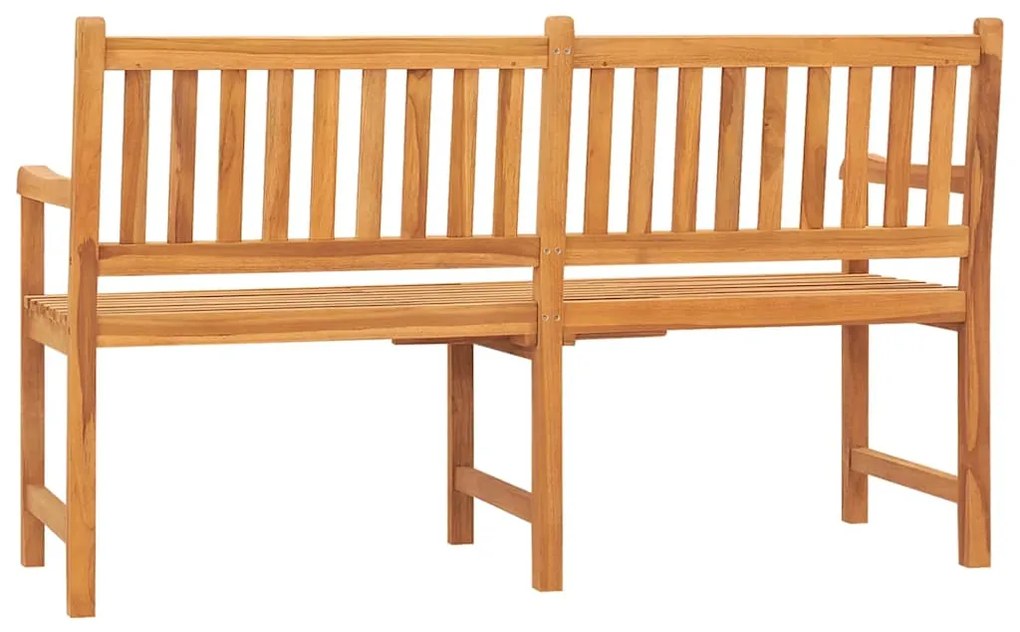 Banco de jardim 3 lugares c/ mesa 150 cm madeira de teca maciça