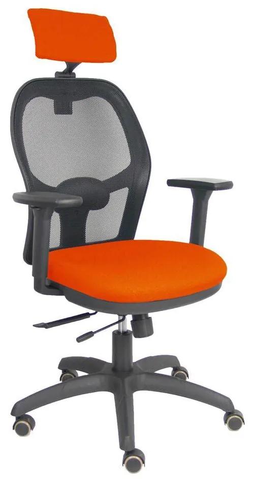 Cadeira de escritório com apoio para a cabeça P&amp;C B3DRPCR Laranja escuro