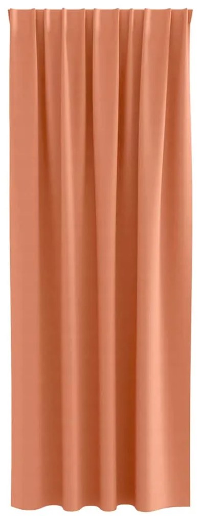 Cortinas com cortinas 2 pcs Terracota 260 x 140 cm Poliéster