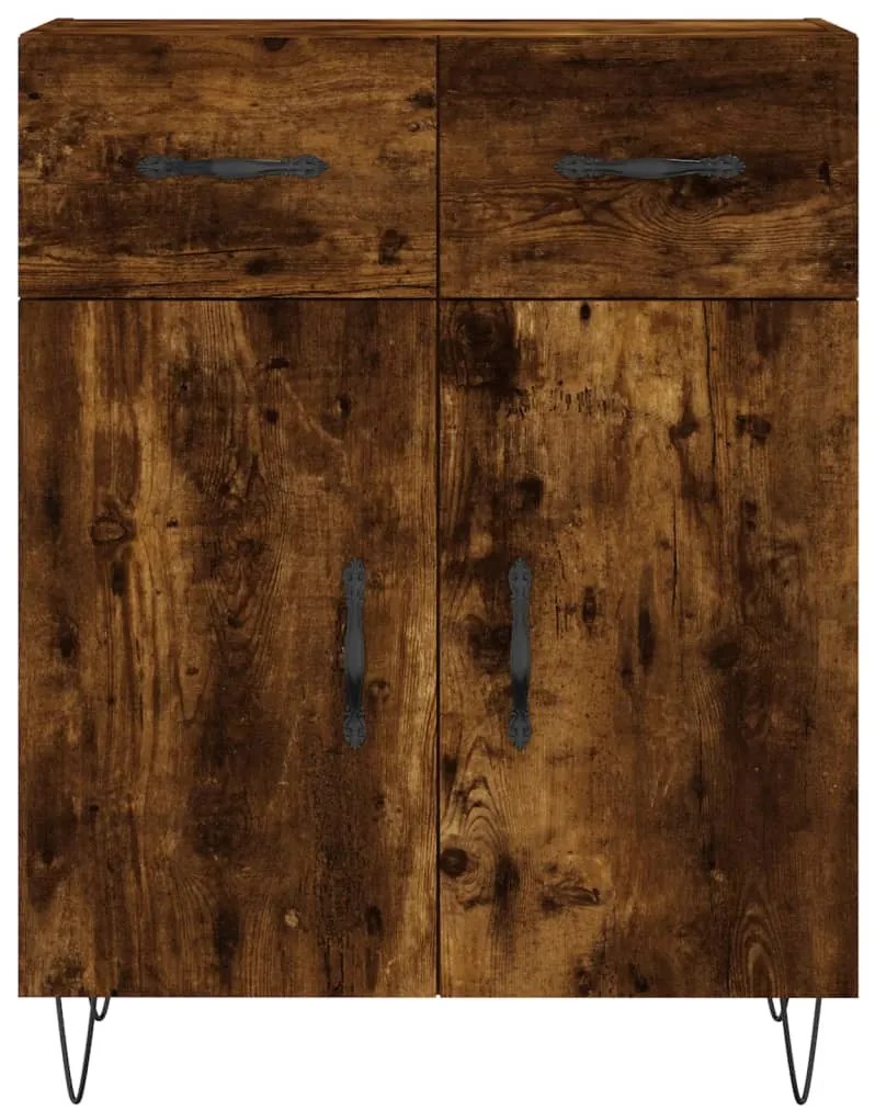 Aparador 69,5x34x90 cm derivados de madeira cor carvalho fumado