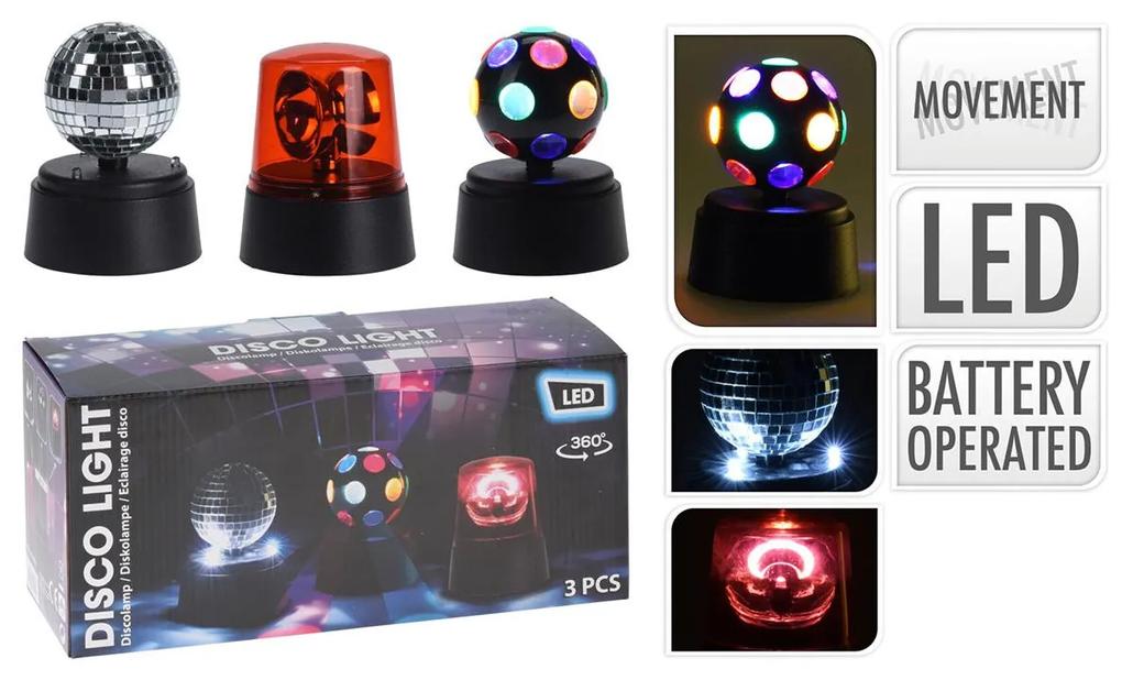 Luzes de discoteca LED Balls Pack de 3 uds