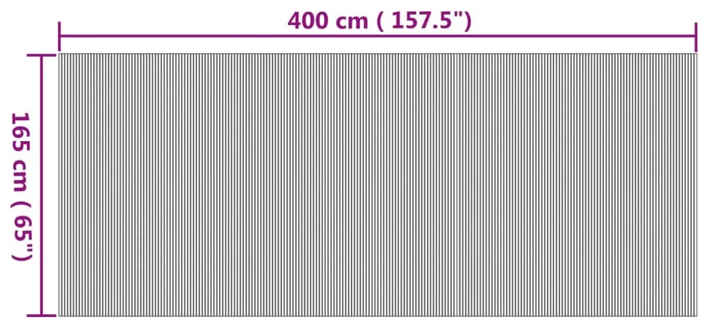 Divisória 165x400 cm bambu cor natural