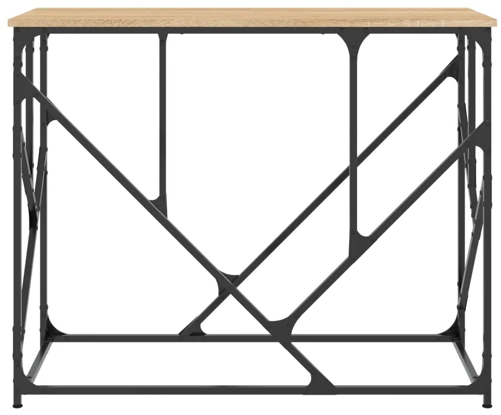 Mesa consola 100x40x80 cm derivados de madeira carvalho sonoma