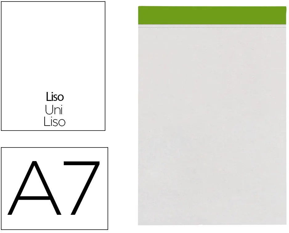 Bloco de Apontamentos Liso A7 80 Folhas 60g/m2 Perfurado Sem Capa