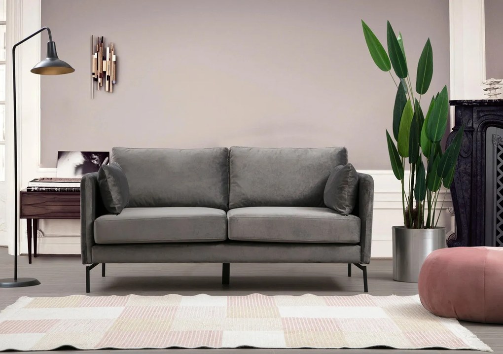 Sofá de 2 Lugares Sino – Cinzento – 177 cm x 87 cm x 90 cm